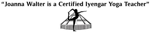 Joanna Walter is a certified Iyengar Yoga Teacher